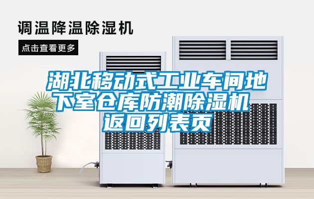 湖北移動式工業(yè)車間地下室倉庫防潮除濕機 返回列表頁